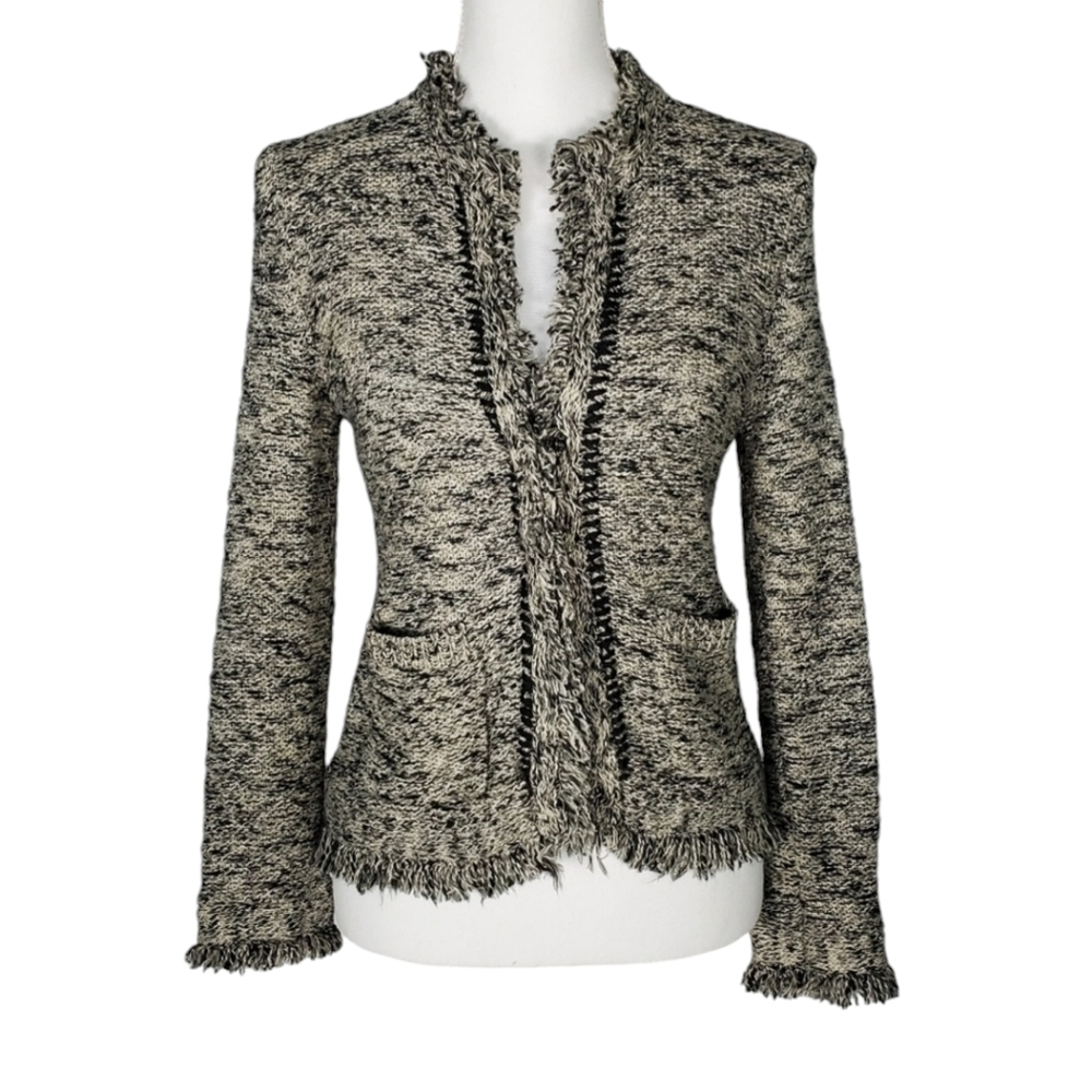 Anthropologie Angel of the North Fringe Cardigan M